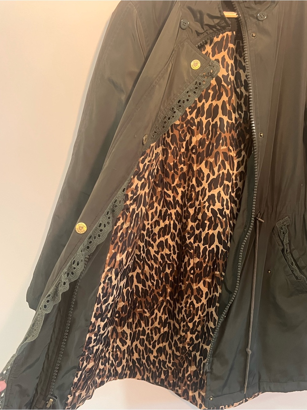 Betsey Johnson Olive Green Utility Coat - Picture 6 of 8